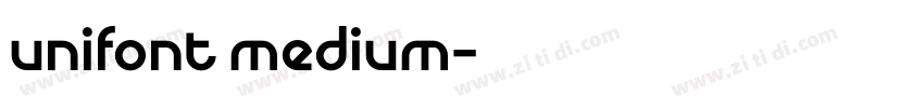 unifont medium字体转换
